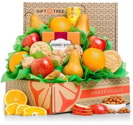 GiftTree Fresh Fruit + Cookies Gift Basket