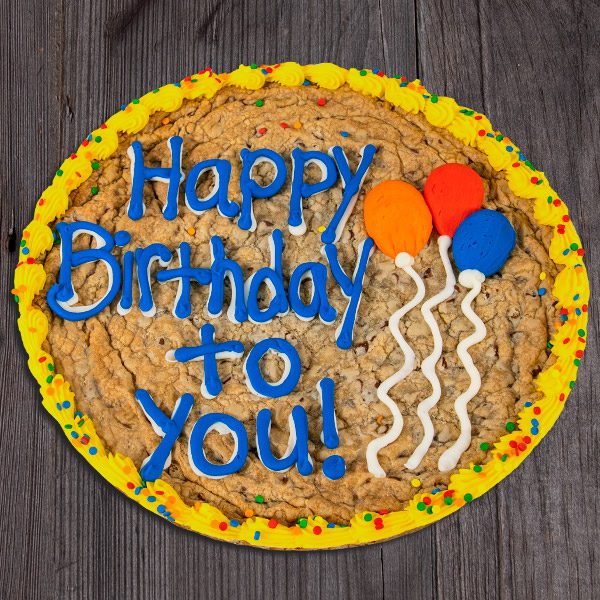 Birthday Balloons Cookie Cake