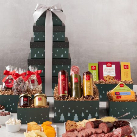 Christmas Holiday Gift Tower | Grand Winter Wishes | Hickory Farms
