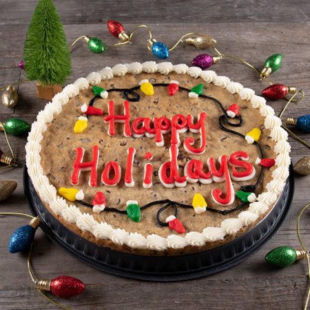 Happy Holidays Cookie Cake