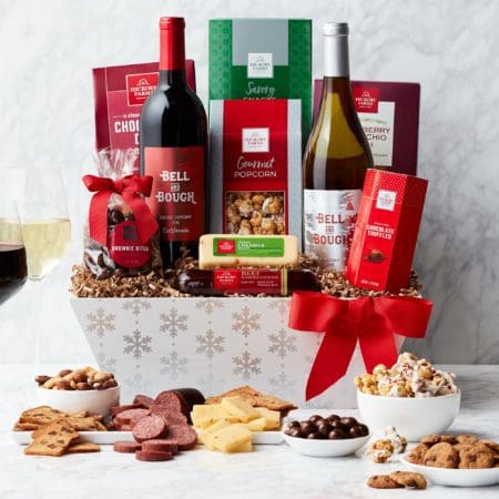 Holly Jolly Holiday Christmas Wine Gift Basket | Hickory Farms | Hickory Farms