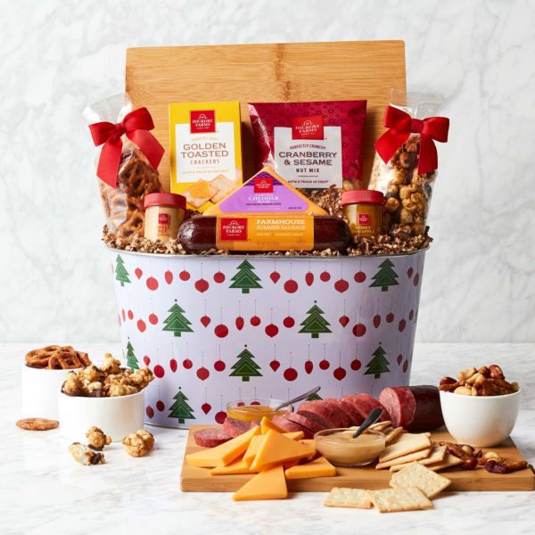Jolly Christmas Tree Gift Basket | Hickory Farms