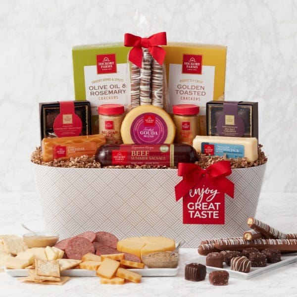Meat & Cheese Favorite Flavors Gift Basket | Meat & Cheese Gifts | Hickory Farms