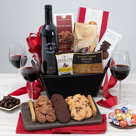 Red Wine & Dark Chocolate Gift Basket - Smith and Hook