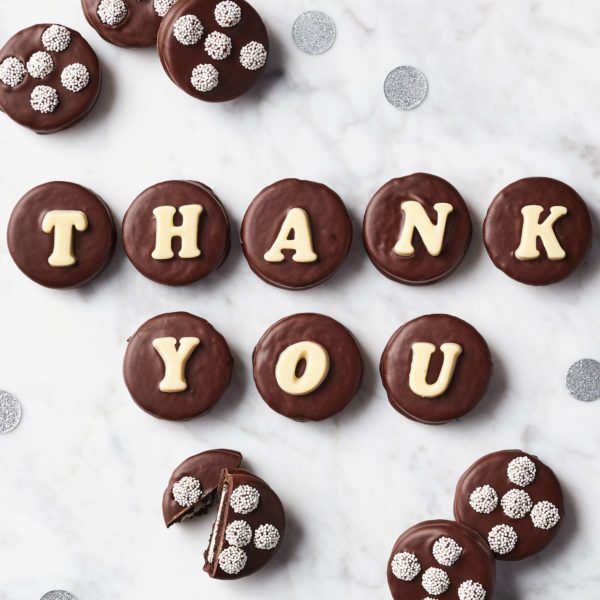 Thank You Chocolate Covered Sandwich Cookies | Hickory Farms