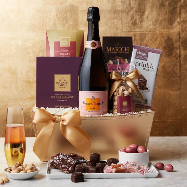 Veuve Clicquot Rosé Champagne Gift Basket | Hickory Farms