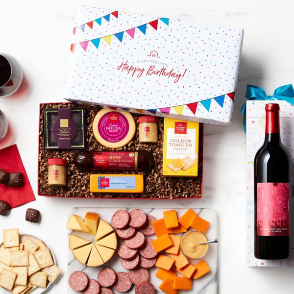 Birthday Treats & Wine Gift Set | Hickory Farms