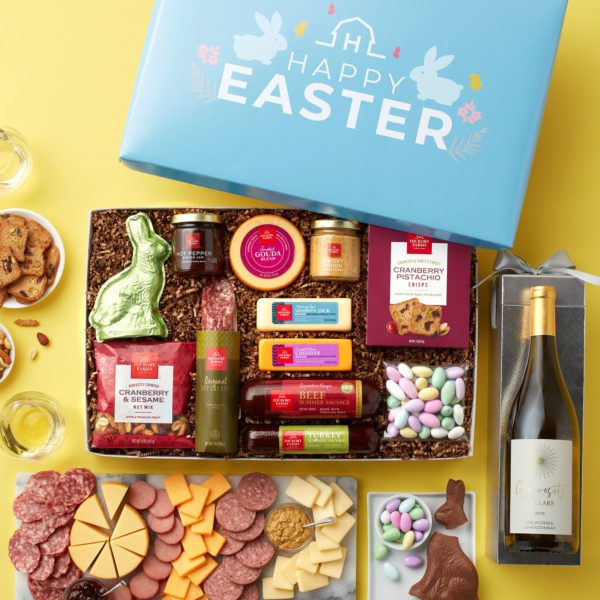 Easter Charcuterie & Sweets Gift Box with Wine | Hickory Farms