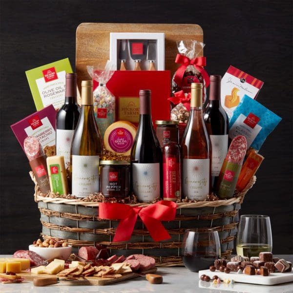 Ultimate Gathering Charcuterie & Wine Gift Basket | Hickory Farms