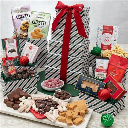 Ultimate Candy and Fudge Gift Tower