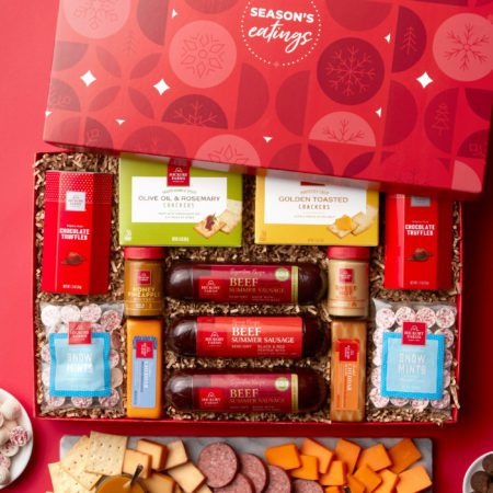 Holiday Gift Box with Meat & Cheese | Sweet & Savory Snacks | Hickory Farms