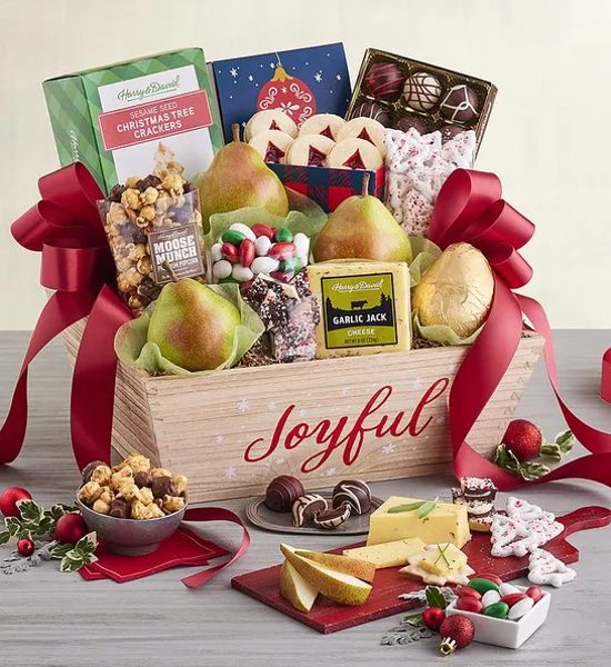 Harry & David Joyful Holiday Chocolate Truffles Gift Basket
