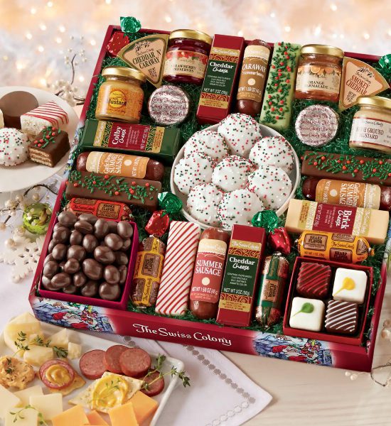 Swiss Colony Delectable Christmas Favorites for You Gift Basket