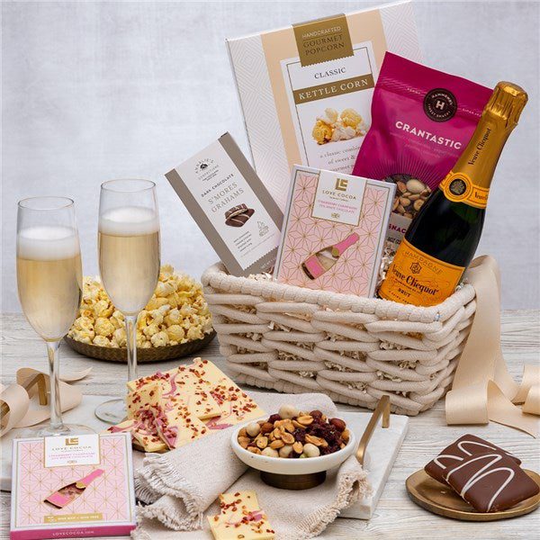 A Little Veuve and Cheer Basket