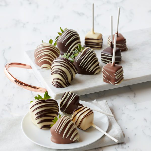 Chocolate Covered Strawberries & Cheesecake Pops | Hickory Farms