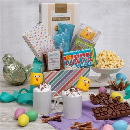 Easter Cocoa and Chocolate Gift Basket