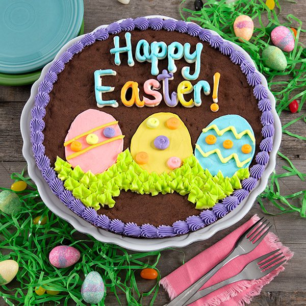 Happy Easter Brownie Cake