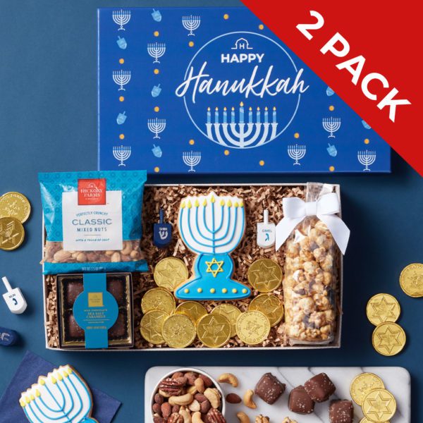 Happy Hanukkah Gift Box 2-Pack | Hickory Farms