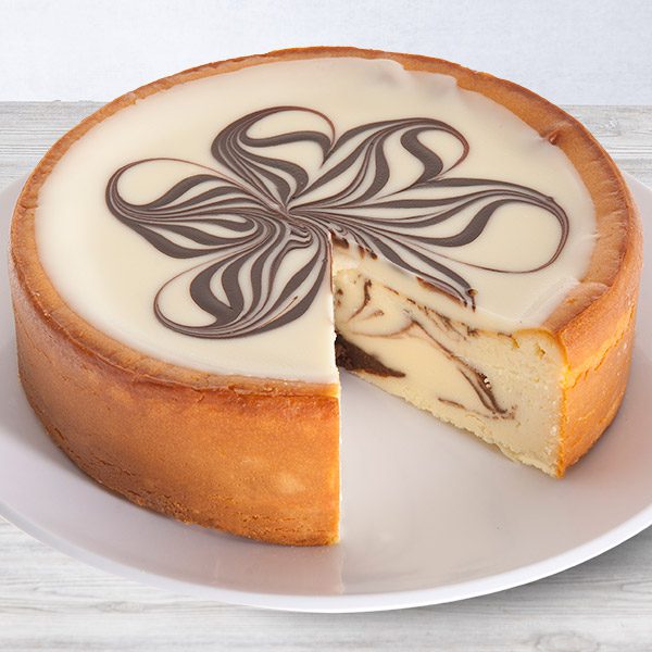 White Chocolate Swirl Cheesecake - 6 Inch