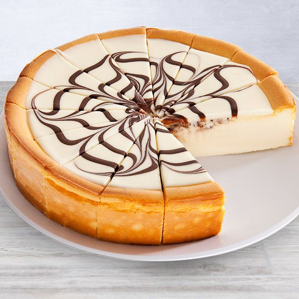 White Chocolate Swirl Cheesecake - 9 Inch