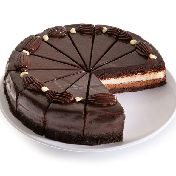 White & Dark Chocolate Mousse Cake - 9 Inch