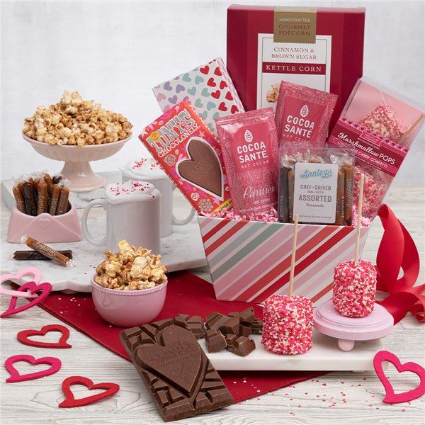 With Love Chocolate and Caramel Gift Basket