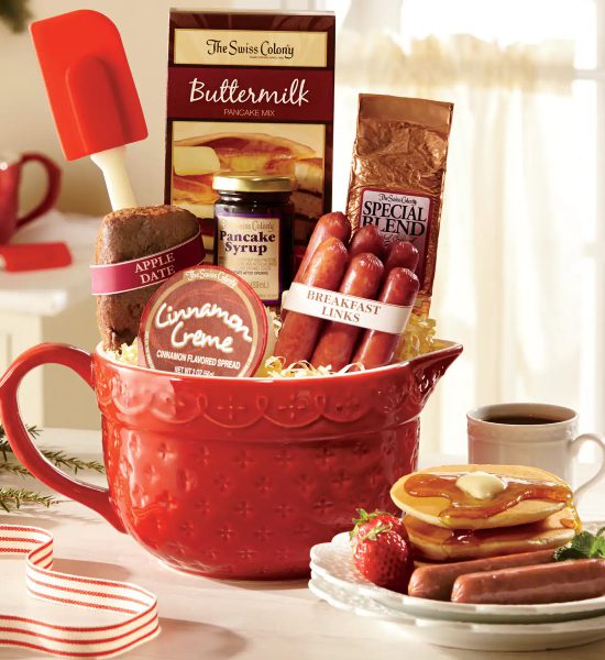 New Year Cinnamon Creme Breakfast Swiss Colony Gift Basket