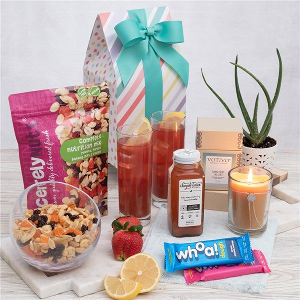 Candle and Juice Wellness Gift Box