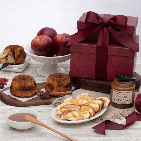 Caramel Apples & Bundt Cakes Gift Tower