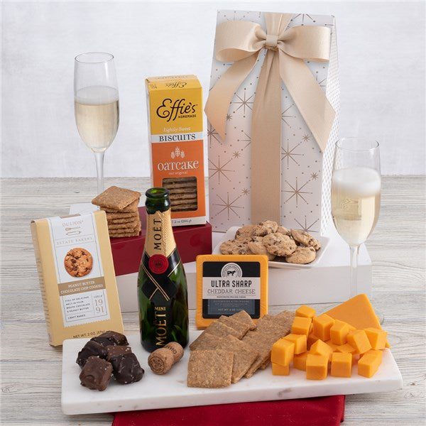 Cheese and Cracker Champagne Gift Box