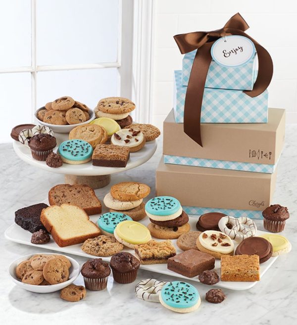 Cheryls Bakery Gift Tower - Thank You By Cheryl's - Cookies Delivered - Cookie Gift Baskets - Thank You Gifts