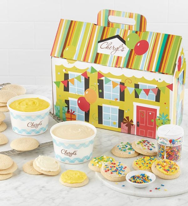 Cheryls Birthday Cut-Out Cookie Decorating Kit By Cheryl's - Cookies Delivered - Cookie Gift Baskets - Birthday Gifts