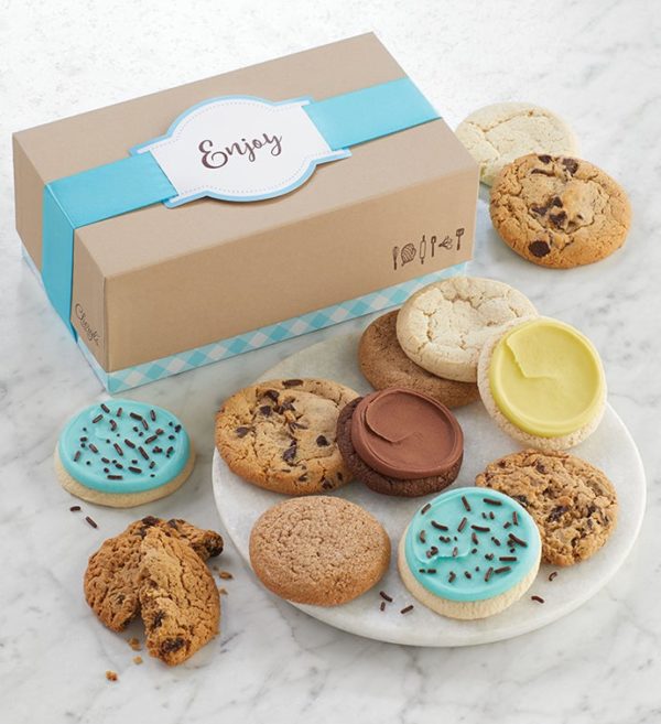 Cheryls Cookie Gift Boxes - 12 Cookies Box 12Pc Congrats By Cheryl's - Cookies Delivered - Cookie Gift Baskets - Congratulations Gifts