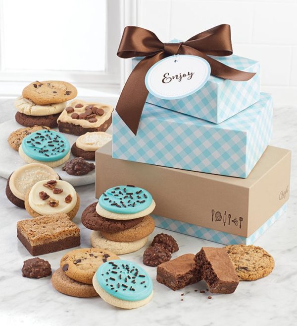 Cheryls Gift Tower - Congrats By Cheryl's - Cookies Delivered - Cookie Gift Baskets - Congratulations Gifts