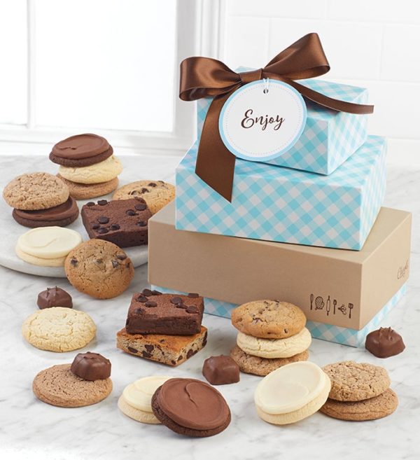 Cheryls Sugar Free Gift Tower - Enjoy By Cheryl's - Sugar Free Desserts - Cookie Gift Baskets - Everyday Gifting