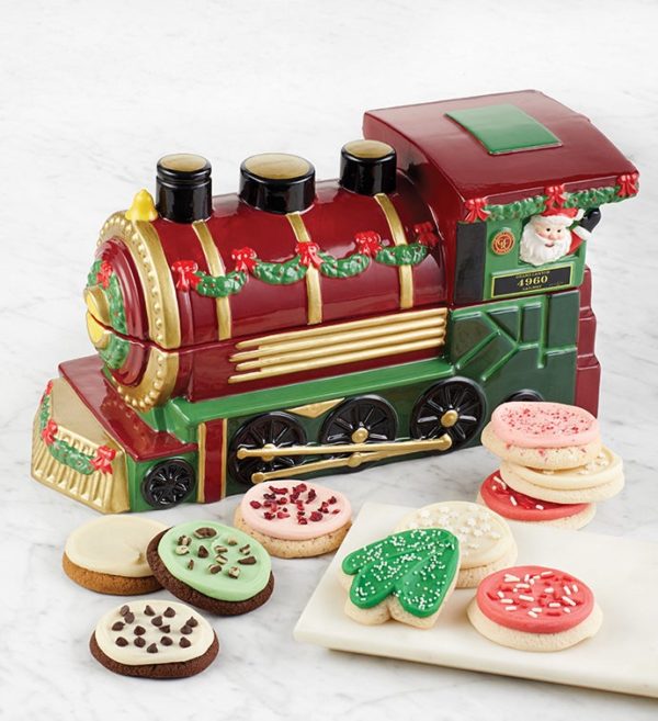 Collector's Edition Holiday Train Cookie Jar By Cheryl's - Cookies Delivered - Cookie Gift Baskets - Christmas Gifts