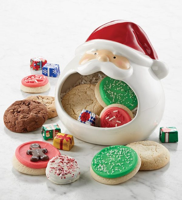 Collector's Edition Santa Candy Dish Collector's By Cheryl's - Cookies Delivered - Cookie Gift Baskets - Christmas Gifts
