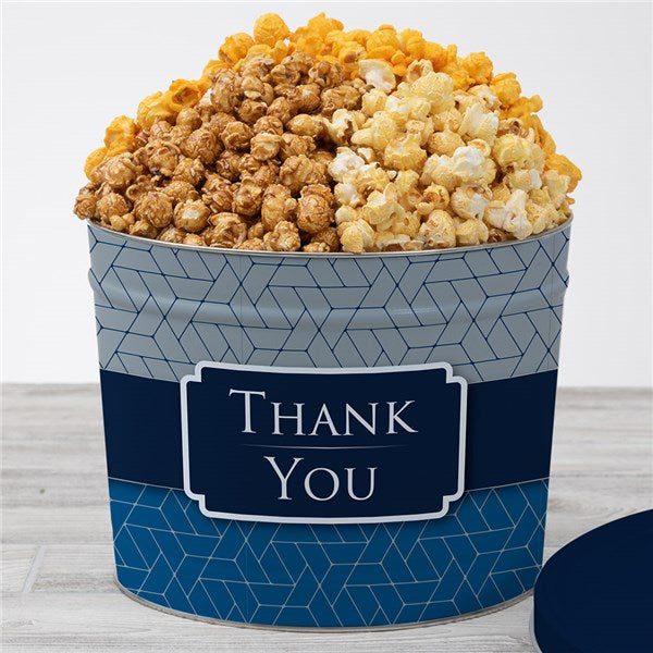 Corporate Thank You Popcorn Tin Traditional 2 Gallon -