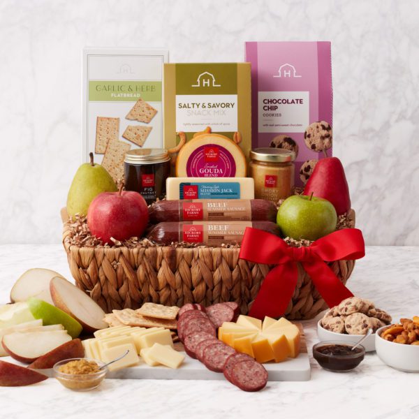 Deluxe Fruit & Snack Gift Basket | Hickory Farms