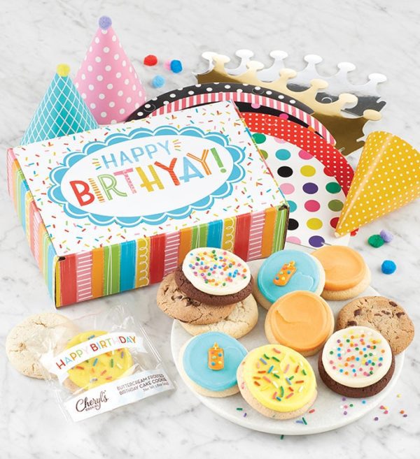 Diy Birthday Party Hats And Cookies By Cheryl's - Cookies Delivered - Cookie Gift Baskets - Birthday Gifts
