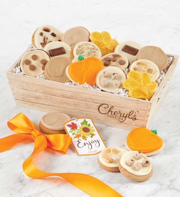 Fall Cookie Gift Tray - Medium By Cheryl's - Cookies Delivered - Cookie Gift Baskets - Fall Gifts