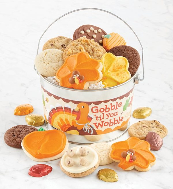Gobble Til You Wobble Treats Pail By Cheryl's - Cookies Delivered - Cookie Gift Baskets - Everyday Gifting