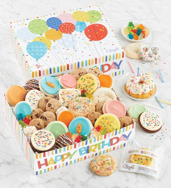 Grand Birthday Party In A Box By Cheryl's - Cookies Delivered - Cookie Gift Baskets - Birthday Gifts
