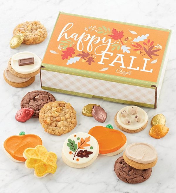 Happy Fall Goodie Box By Cheryl's - Cookies Delivered - Cookie Gift Baskets - Fall Gifts
