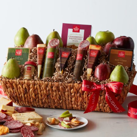 Happy Holidays Fresh & Savory Gift Basket | Hickory Farms