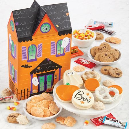 Haunted House Candy And Cookie Box By Cheryl's - Cookies Delivered - Cookie Gift Baskets - Halloween Gifts