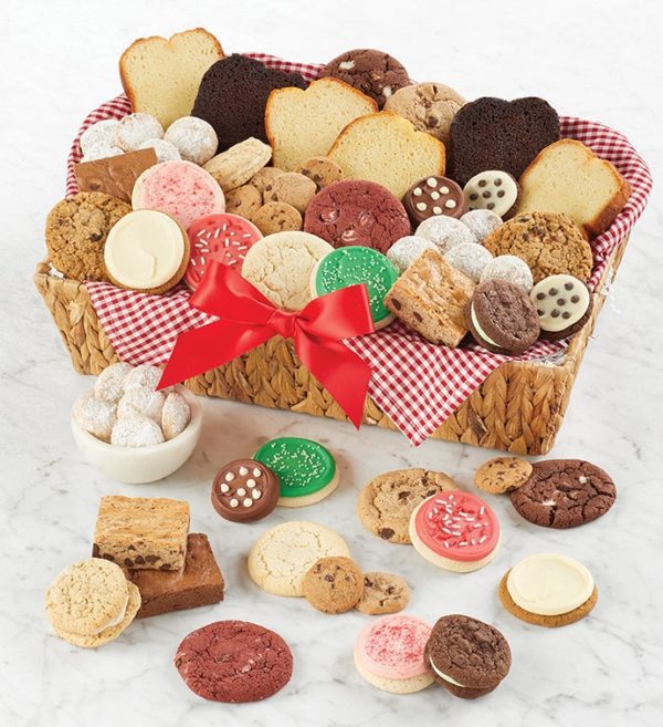 Holiday Classic Basket By Cheryl's - Cookies Delivered - Cookie Gift Baskets - Christmas Gifts