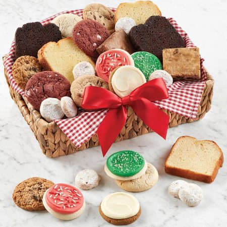 Holiday Dessert Basket By Cheryl's - Cookies Delivered - Cookie Gift Baskets - Christmas Gifts