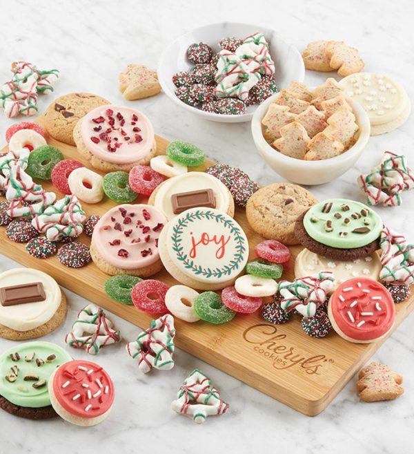 Holiday Dessert Charcuterie Board By Cheryl's - Cookies Delivered - Cookie Gift Baskets - Christmas Gifts