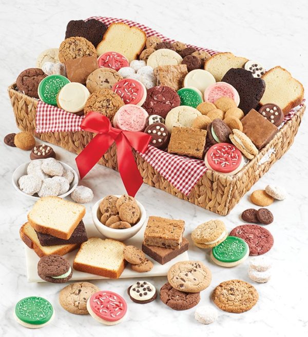 Holiday Grand Basket By Cheryl's - Cookies Delivered - Cookie Gift Baskets - Christmas Gifts